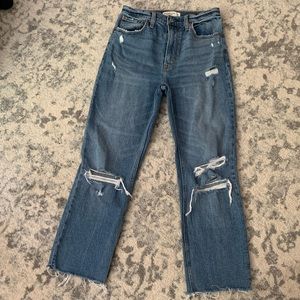 Abercrombie & Fitch Ankle Straight Ultra High Rise